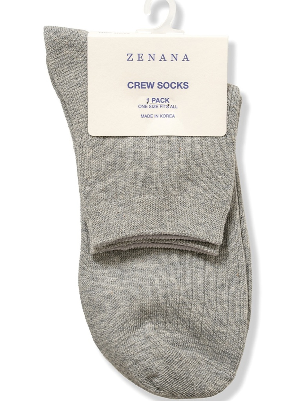 Zenana Solid Color Crew Socks Size OS - Price is for ONE pair - Picture 5 of 14